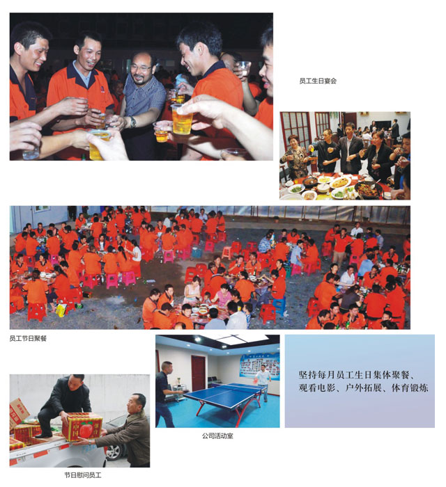 節日慰問、聚餐、員工生日