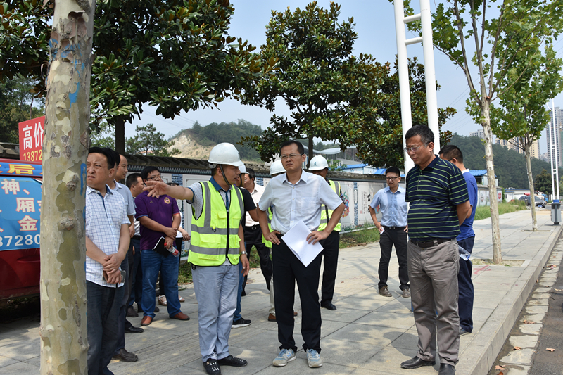 2017.8.15日吳市長(zhǎng)到重慶路項(xiàng)目檢查.JPG